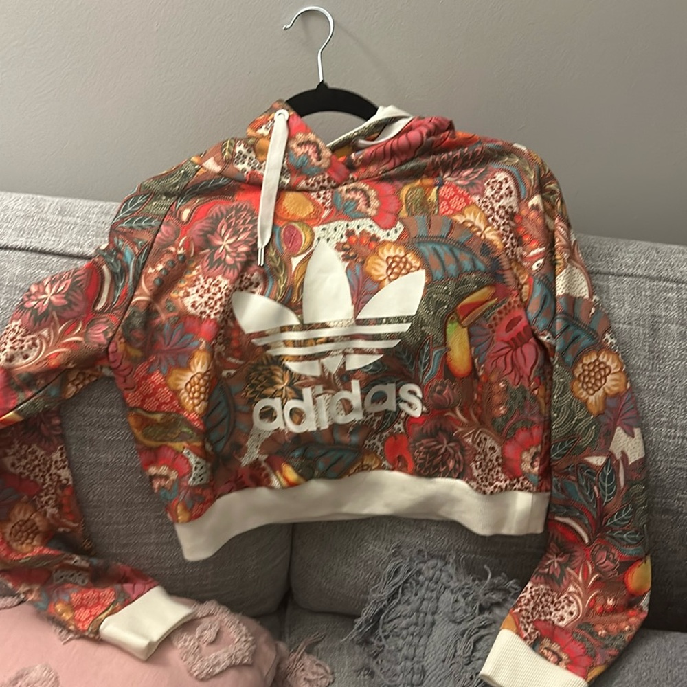 Limited edition adidas cropped women’s hooded sweater
